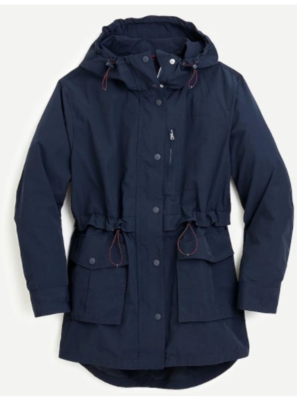 J. Crew Large Perfect Lightweight Rain Coat Navy New No Tag.